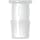 Qosina 51628 Polypropylene Press-In Barbed Plug, For 1/2" ID Tubing (Pack of 25)