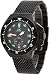 Adee Kaye #AK7235-MBIPB Men's Deep Buceo Stealth Collection Black IP Stainless Steel Mesh Band 300M Dive Watch