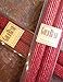 12 Inch Natural Beeswax Glitter Candles, Ruby Red Color, Boxed Set of 2 CandlesQ