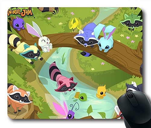 Games Animal Jam Non-Slip Rubber Gaming Mouse Pad Size 9 Inch(220mm) X 7 Inch(180mm) X 1/8(3mm)