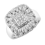 14K White Gold 1/3 ct. Diamond Fashion Ring