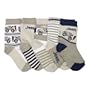 Liquidation: chaussettes � motif voitures JEEP pour b�b� gar�on, en gris, blanc et bleu marine (lot de 5 paires)