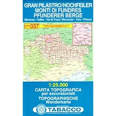 Hochfeiler, Pfunderer Berge: Wanderkarte Tabacco 037. 1:25000