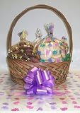 Gourmet Food : Scott's Cakes Large Nut Lovers Cookie Basket with Handle Bunny Hop Wrapping