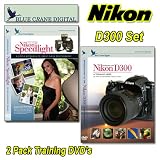 Nikon DVD D300 D300s 2 Pack with Speedlight Set Camera Training Video Guide by Blue Crane Digital