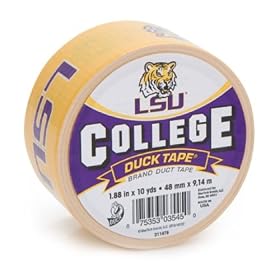 Duck Brand 240072 Louisiana State University College Logo Duck Tape, 1.88 Inches X 10 Yards