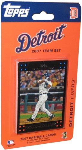 Topps Detroit Tigers 2007 Baseball Card Team Set