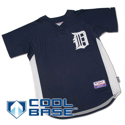 Detroit Tigers Majestic Cool Base Batting Practice Jersey (Large)
