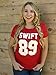 Expression Tees Swift 89 Birth Year Music Fan Era Poets Department Lover Womens T-shirt