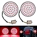 Bullet Style Front 1156 LED Front 2 inch RED Light Turn Signal Light Inserts For Harley Davidson Touring Dyna Softail Tri Gilde Sportster