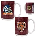 Chicago Bears NFL 2pc Gameball Ceramic Mug Set