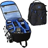 Acuvar Professional DSLR Camera Backpack for Canon, Nikon, Sony, Olympus, Samsung, Panasonic, Pentax Cameras