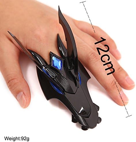 Muqi League LOL the Half-dragon Shyvana Black Weapon Models Ring