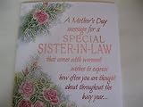 Mother's Day Greeting Card Sister-In-Law
