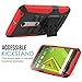 MoKo Moto Droid Maxx 2 Case - Full Body Rugged Holster Cover with Swivel Belt Clip for Motorola Moto Droid Maxx 2 / Moto X Play Smartphone 2015 Edition, RED (Not for Moto X Previous Generations)