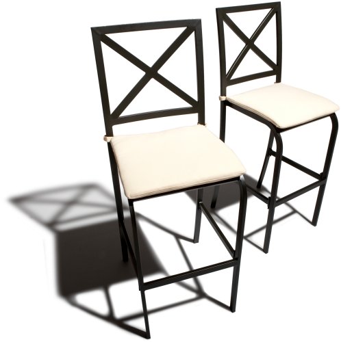 Strathwood Falkner High Bar Chair with Seat Cushion, Set of 2