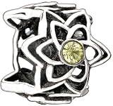 Authentic Chamilia Yellow Dahlia Bead 2025-0835