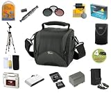 Canon HV20, HV30 Accessory Kit (Includes 4 Year Extended Warranty, Lowepro Carrying Case and Memory Wallet, High Capacity Battery and Charger, 2GB miniSD Memory Card and Multi-Card Reader, 57in Tripod, 3-Piece Filter Kit, Universal Screen Protectors, Lens Cleaning Kit, and LCD Cleaning Kit with Microfiber Cloth)