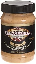 J&D's Baconnaise Bacon Flavor Spread, 15-Ounce Jars (Pack of 3)