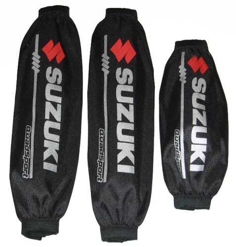ATV Quad Shock Covers Suzuki LTZ400 Schwarz