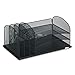 Office Products : Safco 3254BL Mesh Desk Organizer, Three Horizontal/Three Upright Sections, Black