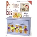 Peinture sur bois : Ours et oursons