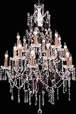 LAMPS BEAUTIFUL Isabella Eighteen Light Crystal Chandelier by James R. Moder--Excellent customer service--see our feedback.
