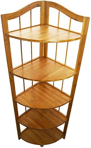Yi Hai Bamboo 5-tier Corner Shelf Rack