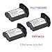 [Full Coded] Kastar LP-E4 Battery (3-Pack) 11.1V 4400mAh 48.4Wh for Canon LP-E4 LPE4 Li-ion Battery work with Canon EOS-1D C, EOS-1D Mark III, EOS-1Ds Mark III, EOS-1D Mark IV Cameras