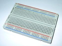 BB400 Solderless Plug-in BreadBoard, 400 tie-points, 4 power rails, 3.3 x 2.1 x 0.3in (84 x 54 x 9mm)