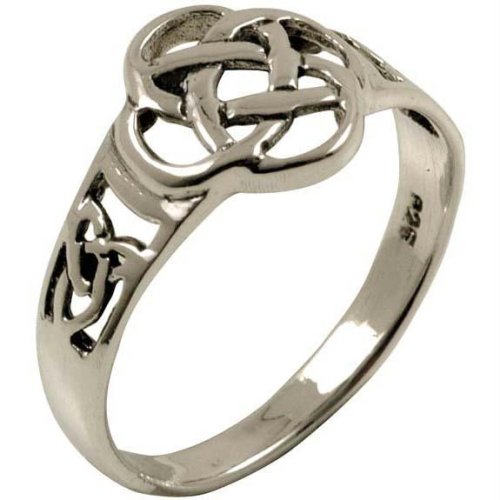Cut out Celtic Knot   Sterling Silver Ring