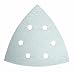 Bosch 2609256057 93mm Sanding Sheet for Delta Sander with 6 Holes/ Velcro-Type Fastening/ Grit-80 (5 Pieces) - Paint/ Varnish