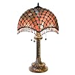 Tiffany 27" Beaded Table lamp - Red