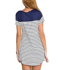 Short Sleeves Colorblocking Above the Knee Short Party Dress/Mini Dress 