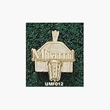 Miami Hurricanes Miami Basketball Backboard Pendant - 14KT Gold Jewelry