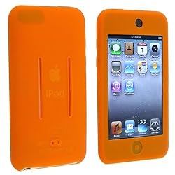 eForCity Premium Silicone Skin Case Compatible With Apple&reg; iPod touch&reg; 1st gen and Gen2, Orange