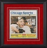 Chicago Blackhawks 2010 Stanley Cup Championship Chicago Tribune Framed Front Page&Atilde;�&Acirc;&nbsp;with Kane Photograph
