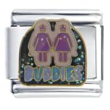 Buddies Italian Charms Bracelet Link by Pugster