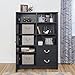 South Shore Aviron 1-Door Amoire with Ajustable Shelves and Drawers, Blueberry