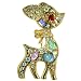 Jewelry : Gold Plated Baby Deer Animal P Brooch