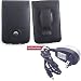 Black Carrying Case for Creative Zen Vision:m + Travel Charger for Creative Zen Vision M