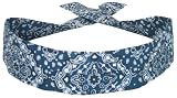 Cooldannas Hot Weather Cooling Bandanna - Navy Paisley