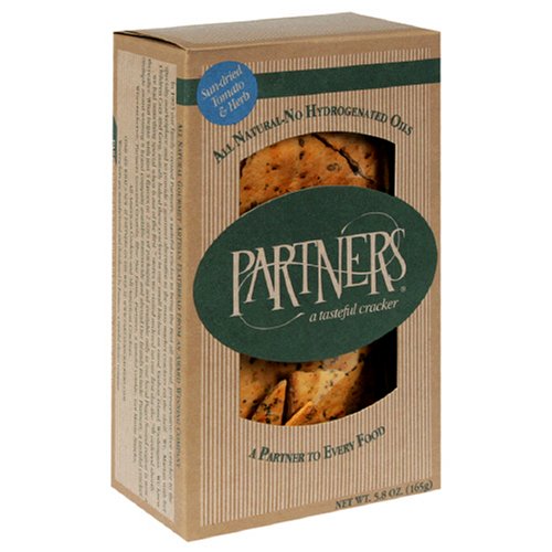 Partners Flatbread Style Crackers, Sun Dried Tomato & Herb, 5.8-Ounce Boxes (Pack of... by Partners
