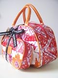 Steve Madden Cosmetic Case Set in Red and Orange