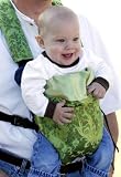 Baby Carrier Cover in Designer in Apple Green - Carrier Type: Active