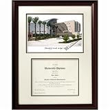 Graduate- University of Nevada, Las Vegas Framed Lithograph With Diploma Opening