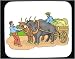 Mouse Pad with body, individuals, oxen, humans, person, leading, human, farmer, wagon, persons, individula, people, team