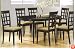 KITCHEN TABLE W/ 4 CHAIRS ,RICH CUPPUCINO FINISH 