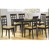 KITCHEN TABLE W  4 CHAIRS ,RICH CUPPUCINO FINISH NEW by RAINBOW FURNITURE