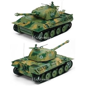 1:16 Radio Remote Control German Panther Smoke Airsoft Rc Tank by 